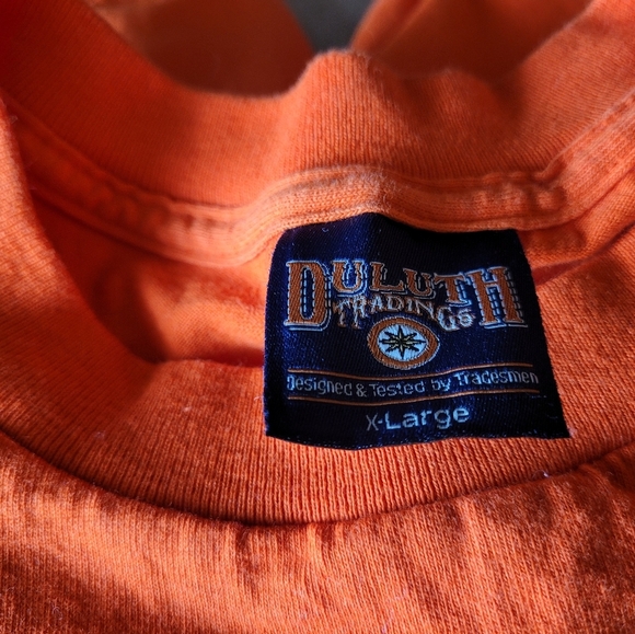 Duluth Trading Set of 3 Men's Orang Tee Shirts Size X Large 100% Cotton - Picture 5 of 5